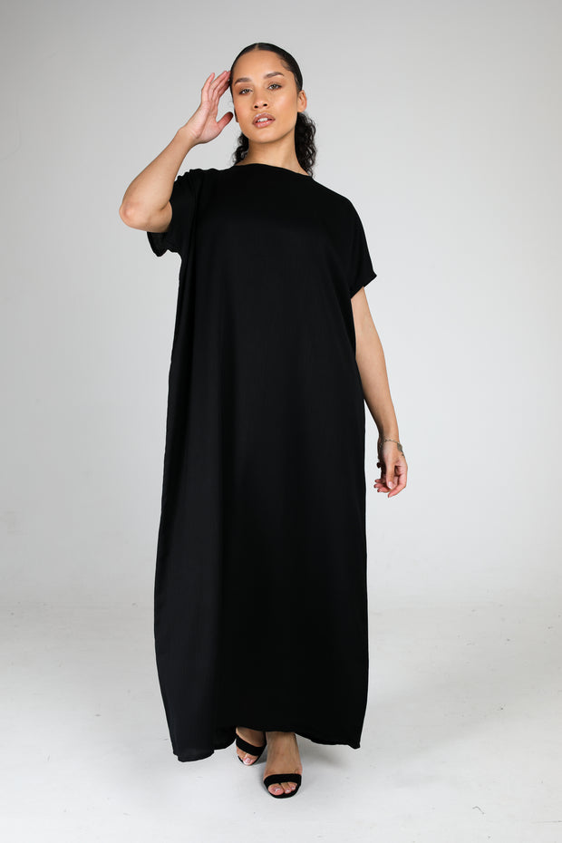 Black Abaya Slip Dress