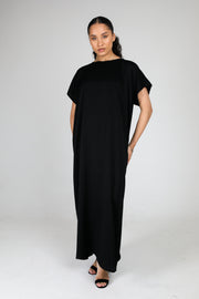 Black Abaya Slip Dress