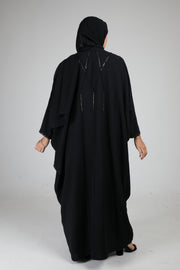 Black Layali Sparkle Abaya | 2 piece